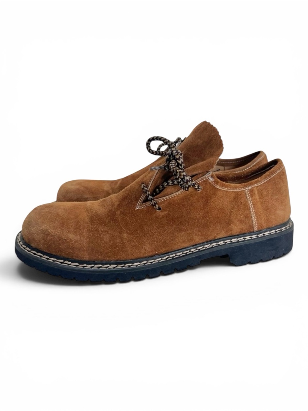 Traditional German Leather Trachten Oktoberfest Suede Leather Shoes EU 44 US 10